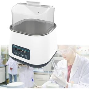 Magnetic Stirring Water Bath, Digital Lab Water Bath Pot, Speed ​​100-1200rpm, Built-in Heating Tube, Stainless Steel Lining, Can Place 3L Flasks or 2L Beakers, for Lab in Kuwait