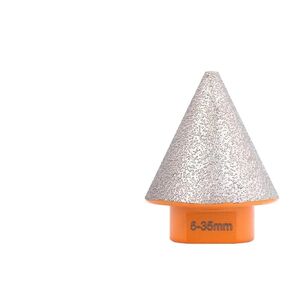 لقمة طحن شطب الماس، فتحة كبيرة للحفر، بلاط سيراميك، بورسلين، تاج حفر رخامي 5-35/20-48/27-82/35-75 مم، قطعة واحدة (اللون: 5-35 مم) in Kuwait