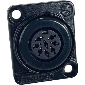 PROCRAFT D-Plate 8-PIN MIDI/DIN Panel Mount Connector #D-DIN-8 in Kuwait