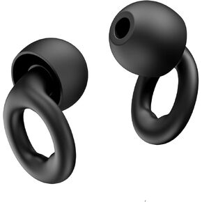Ear Plugs for Sleep – Super Soft, Reusable Hearing Protection in Flexible Silicone for Noise Reduction & Flights - 8 Ear Tips in XS/S/M/L -Black.Hearing Protection Ear Plugs Noise Cancelling 30dB in Kuwait
