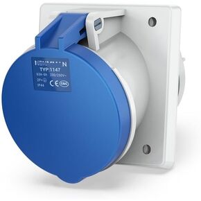 Concealed oblique industrial socket IP44 outdoor aviation 16A 32A 63A(16A 3P IP44) in Kuwait
