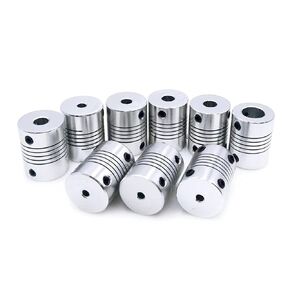 D19*L25 Aluminium Flexible Jaw Shaft Coupling 5 8 6.35mm 8mm 10mm CNC Stepper Motor Coupler 10Pcs(3 X 6) in Kuwait