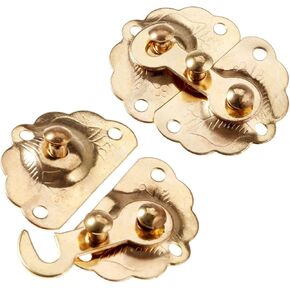 مزلاج قفل الحديد المزالج المصيد مشابك أبازيم قفل صغير مجوهرات صندوق خشبي هدية حالة أثاث ديكور المسمار الأجهزة in Kuwait