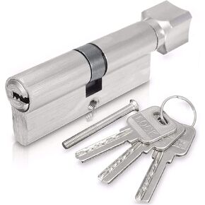 Thumb Turn Euro Cylinder Lock,Lock Cylinder Security 70mm 90mm Door Lock Brass Cylinder Single Open Knobs Eccentric Entrance Bedroom Cylinder Copper Door Barrel Lock in Kuwait
