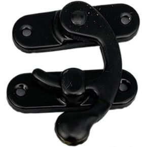 Latch Lock Antique Metal Latch Hook Decorative Hasp Horn Lock for Wooden Jewelry Box Padlock Clasp with Screws Box Hardware in Saudi Arabia