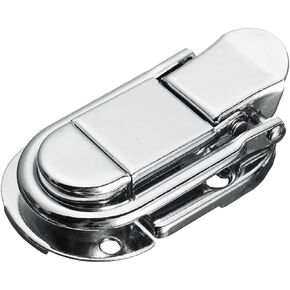 قفل بمزلاج الأمتعة الغيتار الموسيقية عربة الطيران زر عقدة Drawbolt إغلاق مزلاج لصناديق خشبية الهواء الحديد الفضة in Kuwait