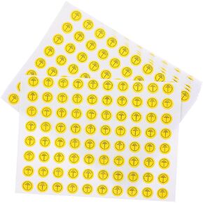 STOBAZA 800pcs Grounding Symbol Stickers Electrical Warning Decals for Equipment Safety Ground Labels for Machinery Ground Connection Install Warning Signs in Saudi Arabia