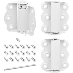 مجموعة مفصلات زنبركية لباب الشاشة من Nuk3y، مقاس 2-3/4 بوصة، تتضمن المجموعة مفصلتين ذاتية الإغلاق ومفصلة ذاتية الإغلاق قابلة للتعديل. (أسود) in Kuwait