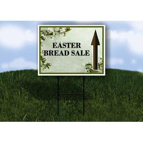 بيع خبز عيد الفصح، زهور الربيع، سهام اتجاهية خضراء اللون، إطار مزدوج الجوانب مقاس 23 × 23 بوصة. in Kuwait