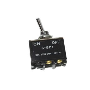 NKK Toggle Bat Switch S-821، DPST، 30 أمبير (30 أمبير)، 250 فولت تيار متردد، تشغيل/إيقاف، متوافق مع NKK in Kuwait