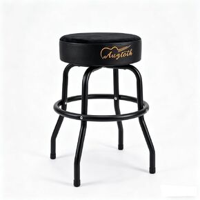 مقعد جيتار قابل للدوران GT-21 - تصميم مريح مع دعم مسند القدمين، مضاد للانزلاق ومستقر، اختيار مثالي للموسيقيين، عالمي للجيتار/الجهير/الطبول (أسود مخملي) in Kuwait