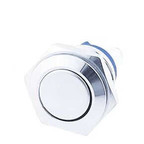 1 قطعة مفتاح بـزر دفع ، 16 مللي متر 1NO عالية شقة رئيس لحظة إعادة تعيين زر معدني التبديل المسمار محطة (رأس مستدير) in Kuwait