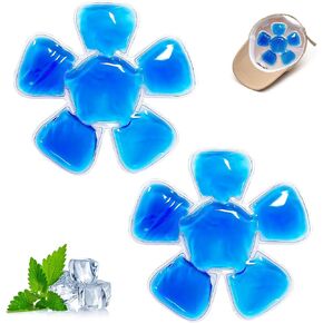Head Ice Pack, Ice Pack for Hard Hat,Helmet Ice Packs Used for Outdoor Sport, Hard Hats & Sun Hats Relieve Summer Heat and Keep Cool(2 Pcs (Blue) in Saudi Arabia