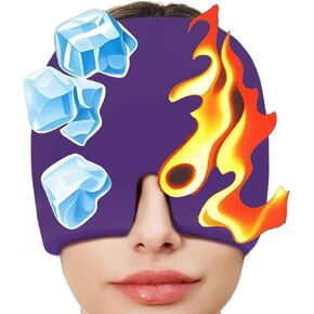 Mothers Day Migraine Relief Cap Gifts for Him Her,Headache Relief Cap Ice Pack Mask,Cold Eye Face Hat Cooling Gel Head Wrap for Tension,Stress,Hangover Gifts for Women Grandma Mom in Saudi Arabia