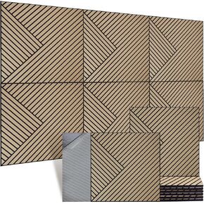 لوحات حائط صوتية، 6 عبوات بحجم إجمالي 70.8 × 47.2 بوصة لوحات حائط عازلة للصوت، لوحات حائط صوتية مزخرفة، لوحات ذاتية اللصق ممتصة للصوت للمنزل والمكتب والاستوديو in Kuwait