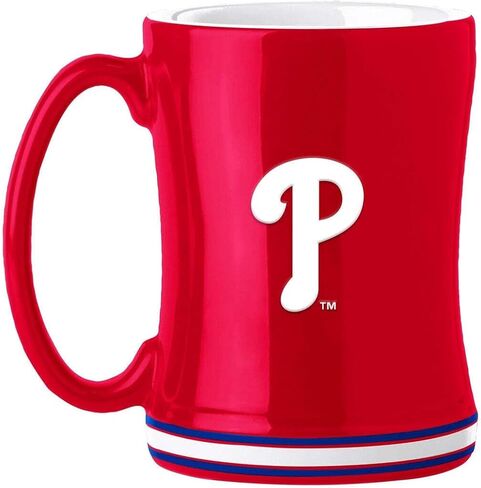 Logo Brands 522-C14RM: Philadelphia Phillies 14oz Relief Mug in Saudi Arabia