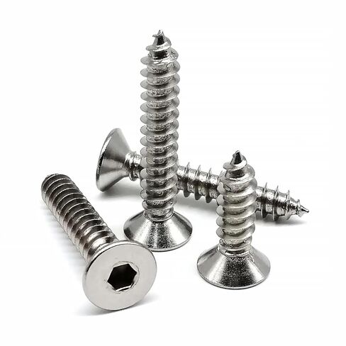 M2 M2.3 M2.6 4/5/6/8-16Pcs Allen Hexagon Socket Flat Countersunk Head Screw A2-70 304 Stainless Steel 50Pcs(6mm,50pcs M2.6) in Saudi Arabia