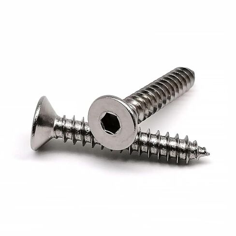 M3 M4 6/8/10/12-30Pcs Allen Hexagon Socket Flat Countersunk Head Screw A2-70 304 Stainless Steel 10/50Pcs(8mm,10pcs M4) in Saudi Arabia
