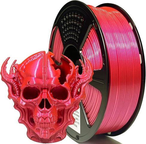 خيوط PETG 1.75 مم وردي معدني، مع لمعان معدني، 1 كجم (2.2 رطل)، صلابة معززة، دقة الأبعاد +/- 0.02 مم، لا تشابك، لا تسد، تعبئة مفرغة من الهواء، مناسبة لمعظم طابعات FDM ثلاثية الأبعاد in Kuwait