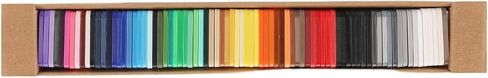 Filament Swatches Kit for BambuLab 3D Printer Accessories: 24x24mm Color Sample Card 80Pcs for Identification Filaments Color and Type in Saudi Arabia