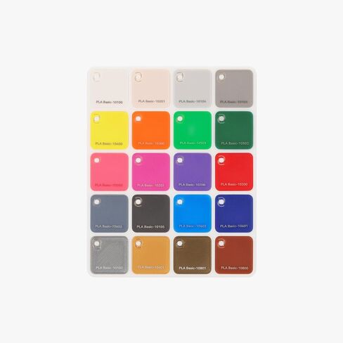 Filament Swatches Kit for BambuLab 3D Printer Accessories: 24x24mm Color Sample Card 80Pcs for Identification Filaments Color and Type in Saudi Arabia