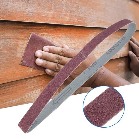 10Pcs 452X15Mm Sanding Belt Abrasive Belt, 60 Grit Sanding, Wasserwaage Blase Abrasive Band Replacement for Sander 40-120 Grit (100 mesh 10 Packs) in Saudi Arabia