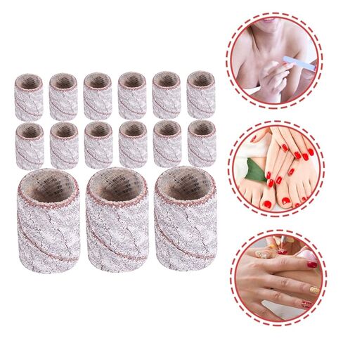 200pcs Sanding Bands for Nail Drill Set Fine Grit Sanding Bands Nail Art Easy to Use in Saudi Arabia