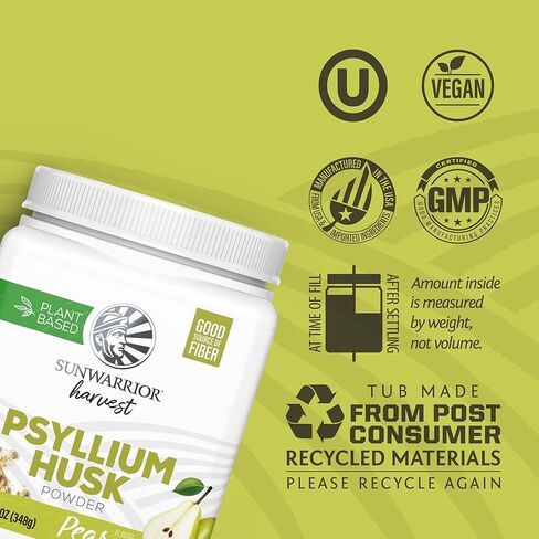 Organic Psyllium Husk Powder – Plant-Based Fiber for Gut Health & Regularity – Supports Digestion & Satiety – Certified Organic, Gluten-Free, Non-GMO, Keto-Friendly – 11.6 oz in Kuwait