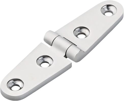 1 قطعة البحرية 316 الفولاذ المقاوم للصدأ 103x27 مللي متر الثقيلة يلقي قارب الباب حزام المفصلي 6 ثقوب مرآة البولندية in Kuwait