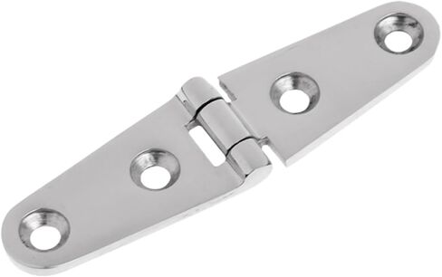 1 قطعة البحرية 316 الفولاذ المقاوم للصدأ 103x27 مللي متر الثقيلة يلقي قارب الباب حزام المفصلي 6 ثقوب مرآة البولندية in Kuwait