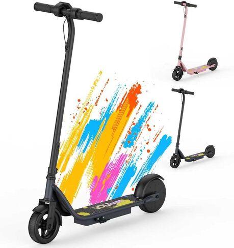 Electric Scooter, 250W Motor, Max Speed 9 MPH, 6.5" Kick Scooter, 3 Speed Modes, LED Display, Max Load 155LBS in Kuwait