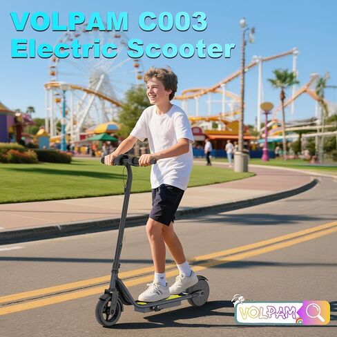 Electric Scooter, 250W Motor, Max Speed 9 MPH, 6.5" Kick Scooter, 3 Speed Modes, LED Display, Max Load 155LBS in Kuwait