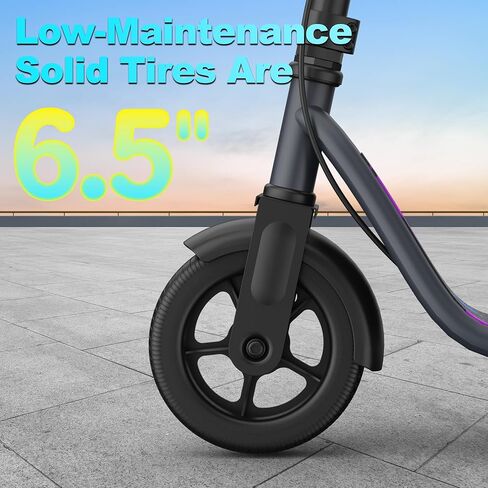 Electric Scooter, 250W Motor, Max Speed 9 MPH, 6.5" Kick Scooter, 3 Speed Modes, LED Display, Max Load 155LBS in Kuwait