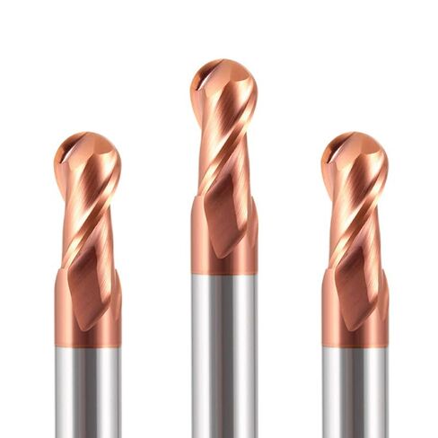 1pcs Ball Nose End Mill 2-Flute CNC Router Engraver Carving Bits R0.5-R8.0 Carbide Milling Cutter TiCN Coated Bit in Saudi Arabia