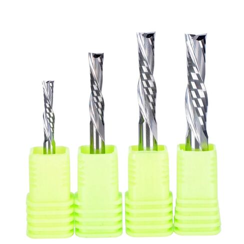 10pcs Router Bits 3.175mm-6mm Shank Spiral Up Down Cut Compression End Mill Solid Carbide Milling Cutter for Wood Carving Woodworking(10P 3.175x15x38L) in Saudi Arabia