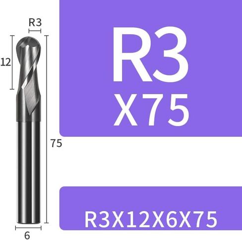 Ball Nose End Mill 2 Flute HRC45 Degrees Tungsten Carbide Steel Mills Tools Round Corner CNC Milling Cutter Spiral in Saudi Arabia