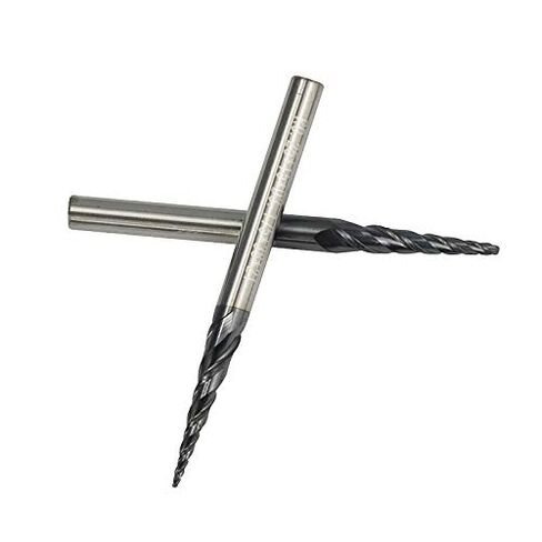 4pc Tapered Ball Nose End Mill Tungsten Carbide Milling Cutter CNC Router Bit 2 Flute Solid Taper for Wood Metal Cone Bits in Saudi Arabia