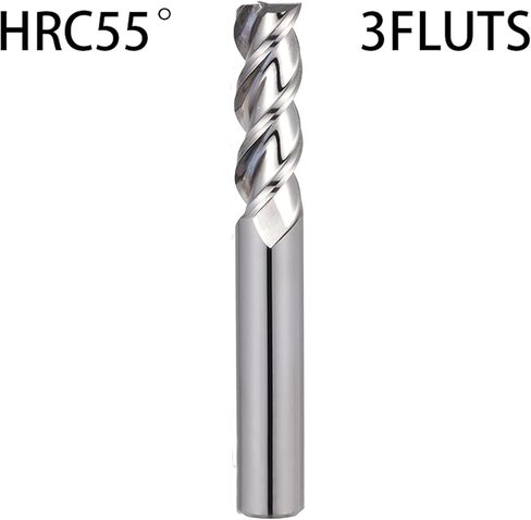 CNC Carbide End Mills Solid Mill 2 3 4 Flute Tungsten Spiral Router Bits Bit HRC50 55 65 in Saudi Arabia