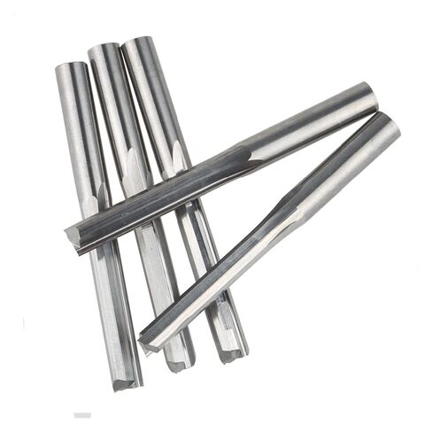 5 قطعة 2 الناي مستقيم قاطعة المطحنة 6x42 مللي متر التنغستن الصلب نهاية مطحنة CNC ثنائي الأبعاد أدوات القطع راوتر بت لآلة نقش الخشب in Kuwait