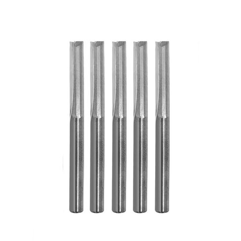 5pcs Double Edged Straight Slot Milling Cutter 5mm 6mm 8mm 10mm Shank Carbide Two Flute Router Bit End Mill CNC Carving Engraving Tools(6x6x22x50L) in Saudi Arabia