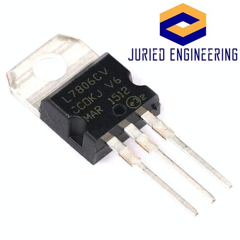 L7806CV L7806 7806 Voltage Regulator IC Linear 6V 1.5A TO220AB TO-220 Breadboard-Friendly (Pack of 5) in Saudi Arabia