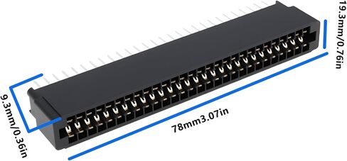 The Lord of the Tools 4X 56-Pin وصلة حافة مستقيمة 2.54 مم متوافقة مع Sinclair ZX Spectrum ومنافذ التوسعة ZX81 in Saudi Arabia