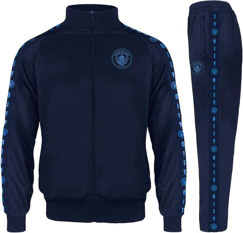 Manchester City Mens Tracksuit - Taped Track Jacket & Pants Official Soccer Gift in Saudi Arabia