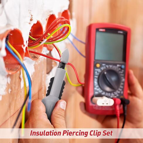 4 قطع من مسبار ثقب الأسلاك، مجموعة مشبك ثقب العزل مع قابس موزة 2 مم 4 مم لقياس الجهد المتعدد وإصلاح تشخيص السيارات واستكشاف أخطاء دائرة الاختبار الكهربائية وإصلاحها in Kuwait