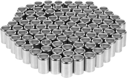 Mobestech 100Pcs Hydraulic Hose Fitting Ferrules Stainless Steel High Pressure Hose Sleeve Crimp Sleeves Pipe Couplings for End Repair and Tube Fittings in Saudi Arabia