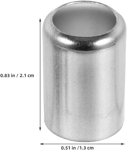 Mobestech 100Pcs Hydraulic Hose Fitting Ferrules Stainless Steel High Pressure Hose Sleeve Crimp Sleeves Pipe Couplings for End Repair and Tube Fittings in Saudi Arabia