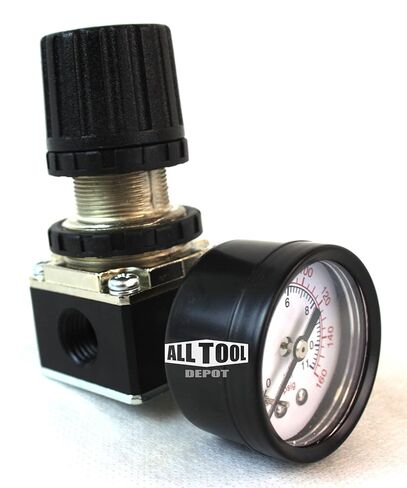 1/4" MINI Regulator W/Gauge for Compressor Compressed AIR Pressure in Saudi Arabia