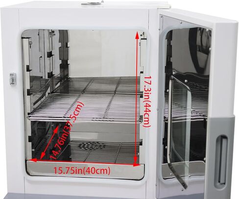 Digital Forced Air Convection Drying Oven 16x15x17 Inch Chamber Temperature Control 72L Capacity Heating Oven with Invisible Door Handles for Lab and Industrial 110V in Kuwait