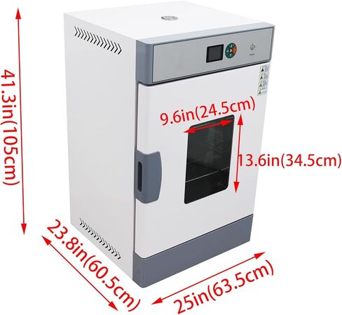 Digital Forced Air Convection Drying Oven 20x17x22 Inch Chamber Temperature Control 125L Capacity Heating Oven with Invisible Door Handles for Lab and Industrial 220V in Kuwait
