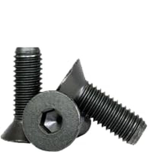 #10-32 x 1/4 Inch Flat Socket Cap Screws, Alloy Steel, Black Oxide Finish, Fine Thread, 25 Pack in Saudi Arabia
